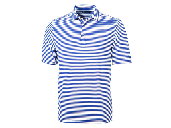 Cutter & Buck Virtue Eco Pique Stripe Recycled Mens Polo