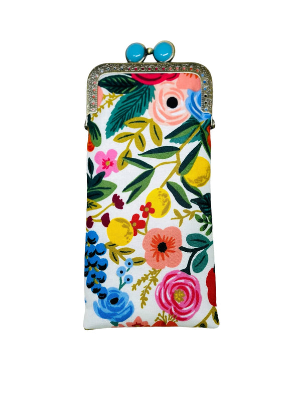 Kiki & Syds Eyeglass Case - Garden Party in Cream