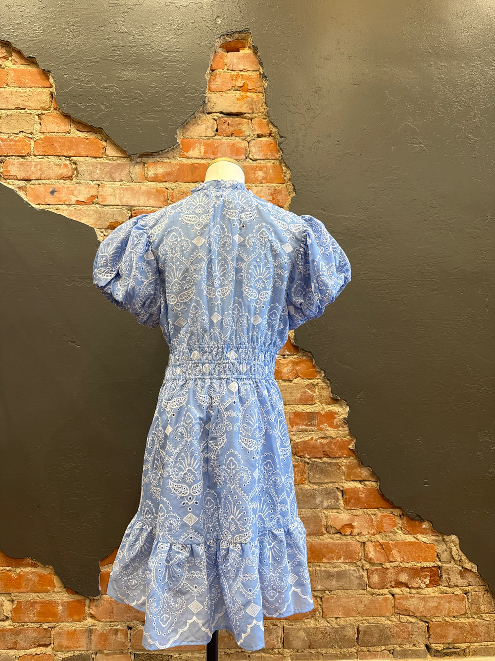 Rinsed Washed Eyelet Dress