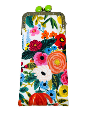 Kiki & Syds Eyeglass Case - Garden Party in Cream