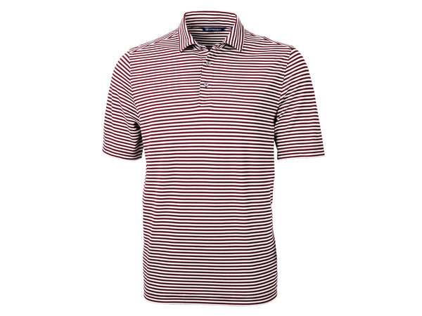 Cutter & Buck Virtue Eco Pique Stripe Recycled Mens Polo
