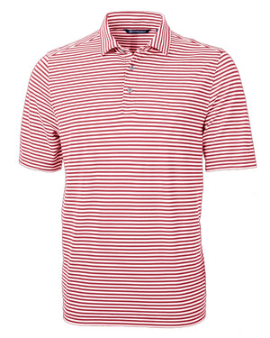 Cutter & Buck Virtue Eco Pique Stripe Recycled Mens Polo