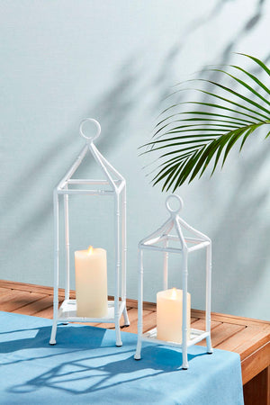 White Bamboo Lantern