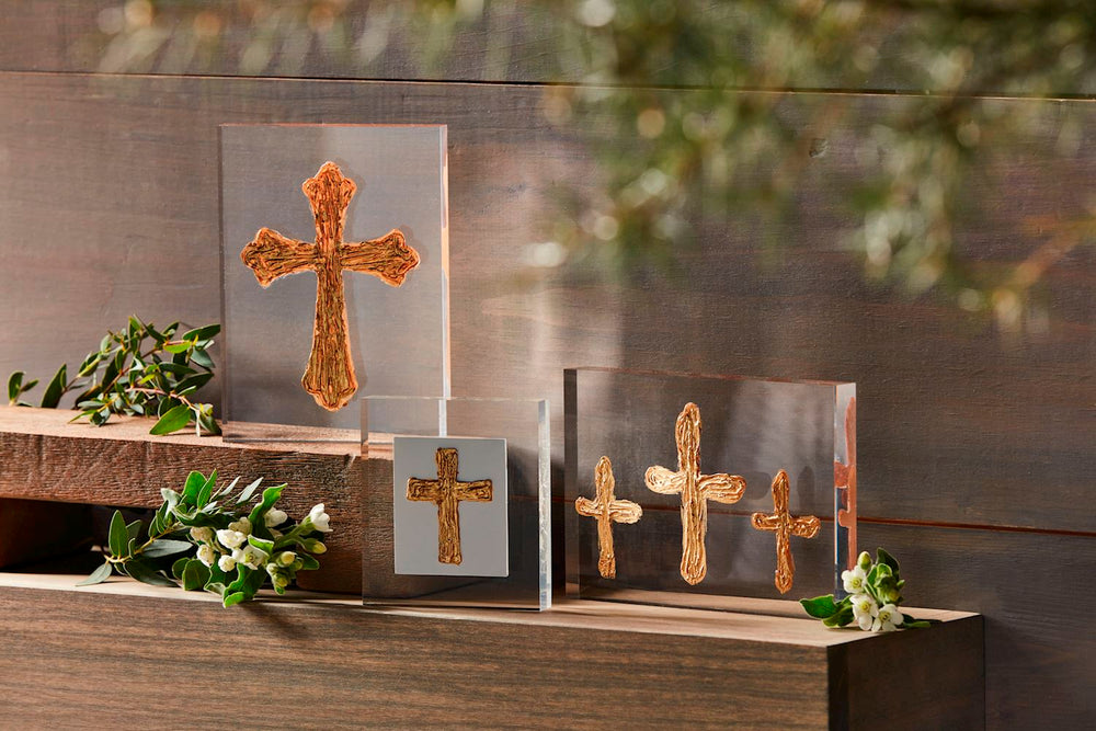 Triple Cross Acrylic Cross Plaque