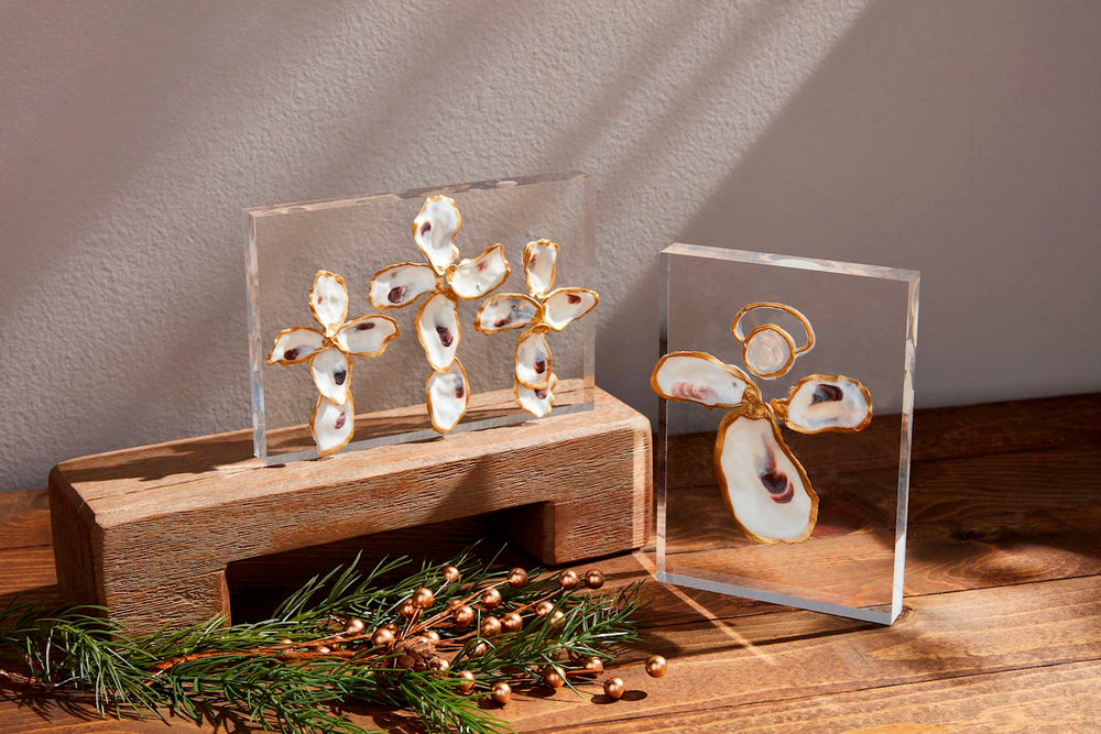 Crosses Acrylic Oyster Plaque