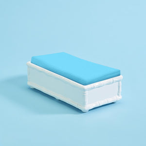 White Bamboo Guest Towel Caddy