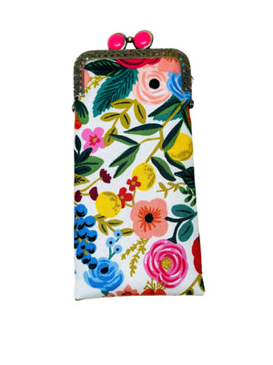 Kiki & Syds Eyeglass Case - Garden Party in Cream