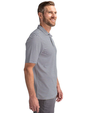 Cutter & Buck Virtue Eco Pique Stripe Recycled Mens Polo