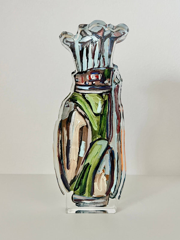 "Golf Clubs" acrylic shelfie