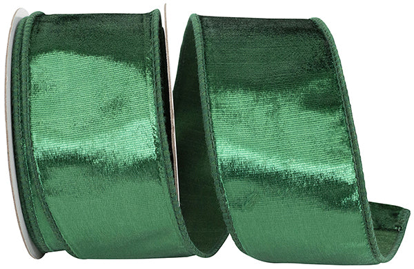 EMERALD DESIGNER PLUSH VELVET ELITE WIRED EDGE RIBBON