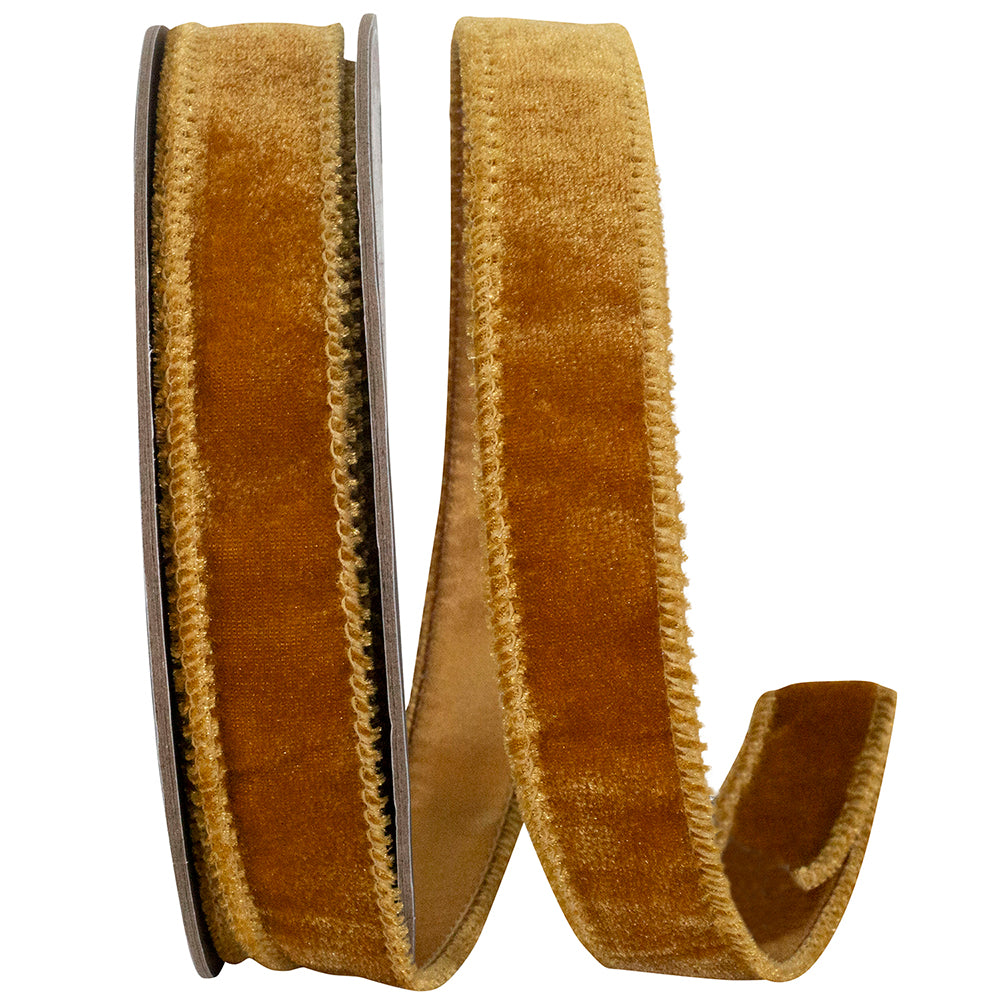 CARAMEL LUXE PLUSH VELVET RIBBON
