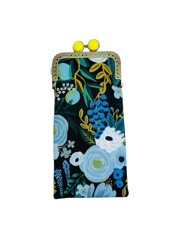 Kiki & Syds Eyeglass Case - Garden Party Blue