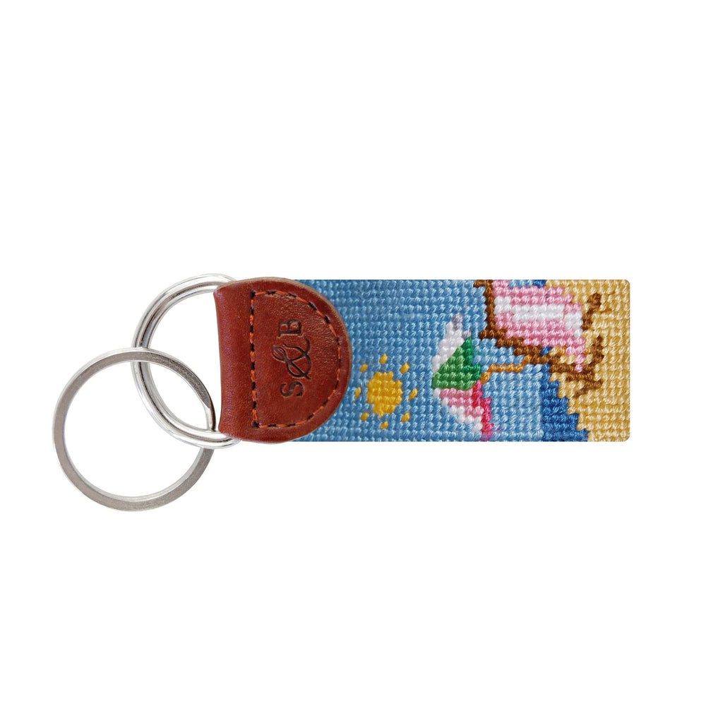 Beach Scene Key Fob