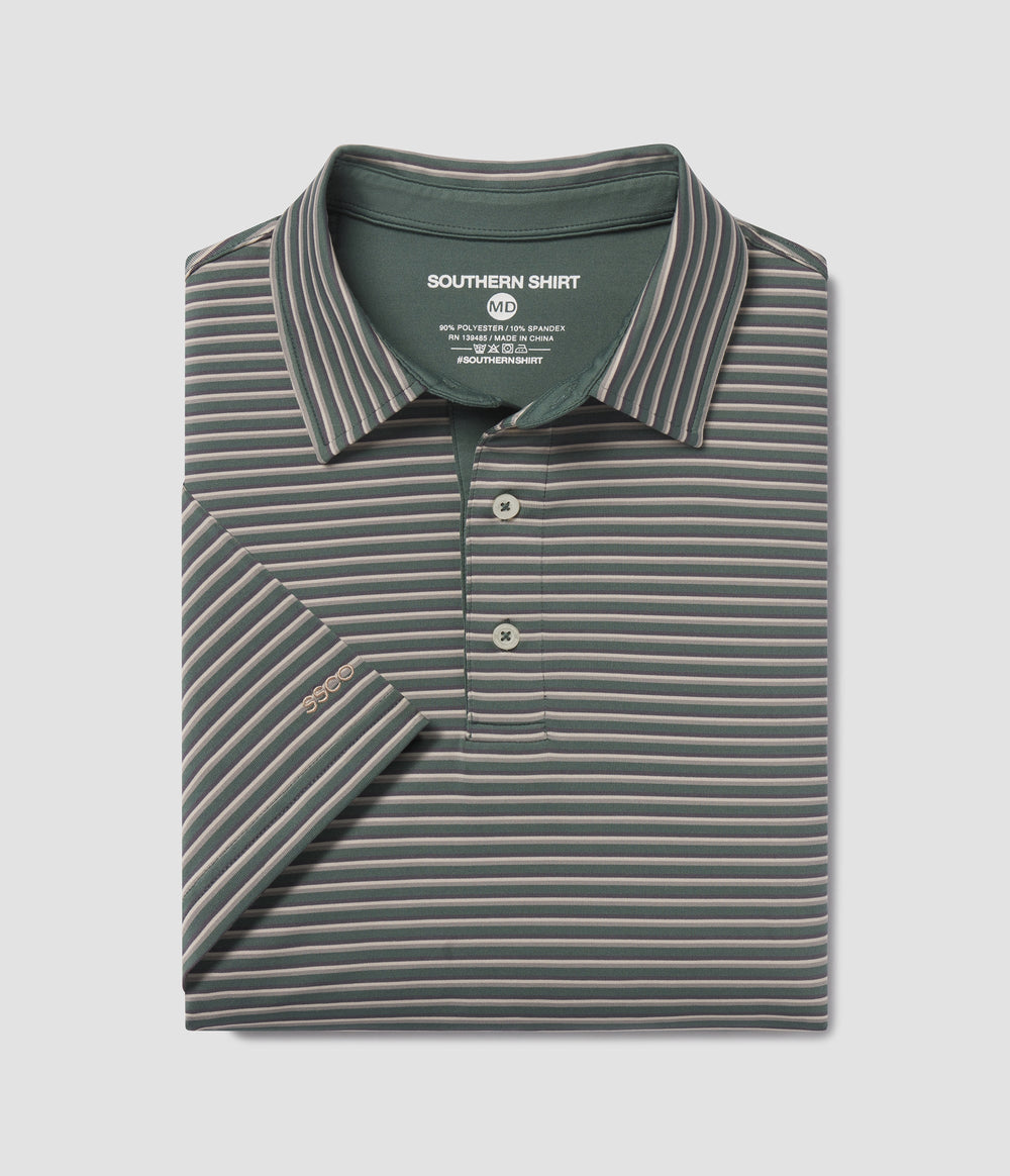 Crestline Stripe Polo