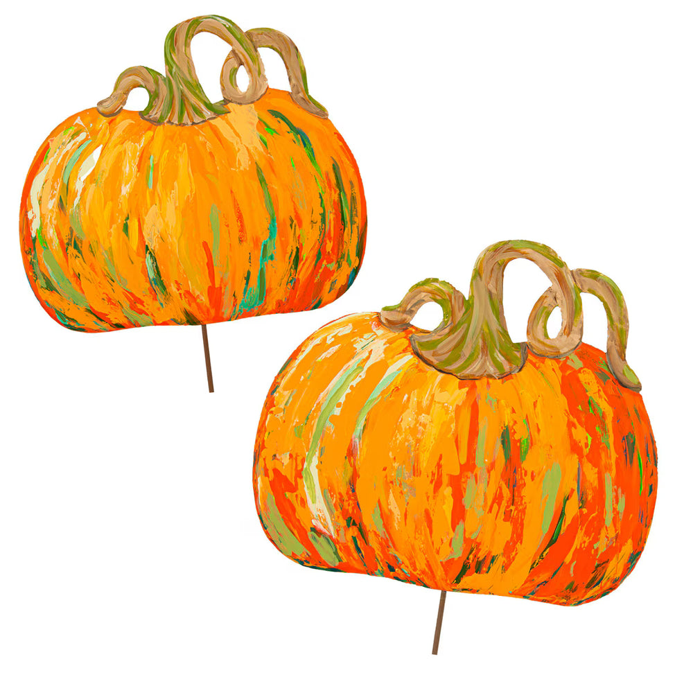Orange Artful Pumpkin