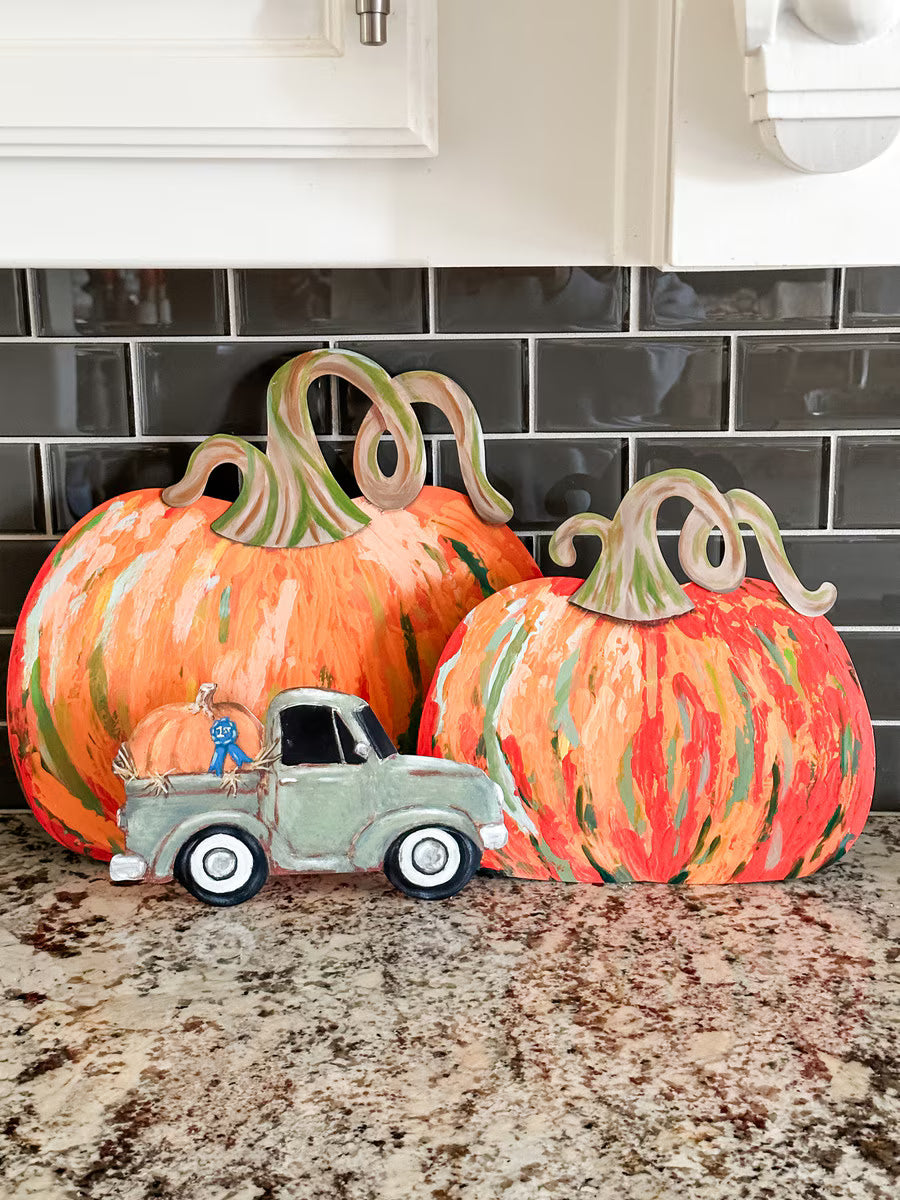 Orange Artful Pumpkin