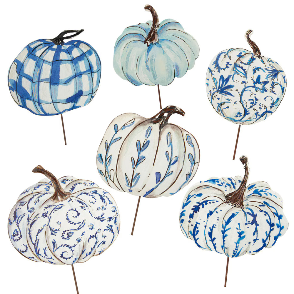 Blue & White Pumpkins