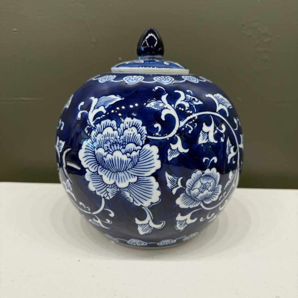 Chinoiserie Round Jar