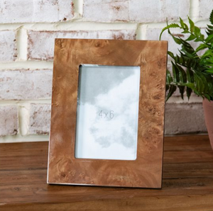 Burl Wood Grain Photo Frame