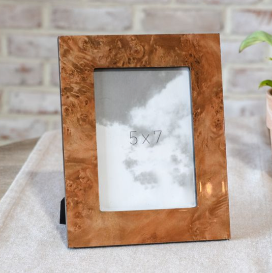Burl Wood Grain Photo Frame