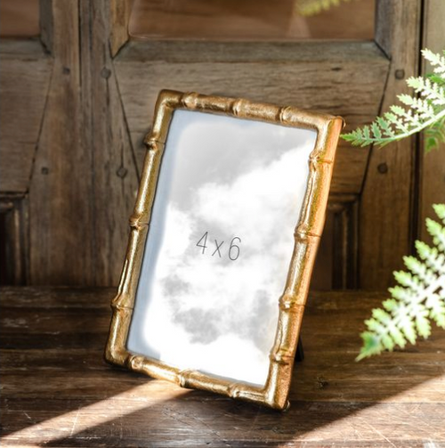 Gold Bamboo Style Photo Frame