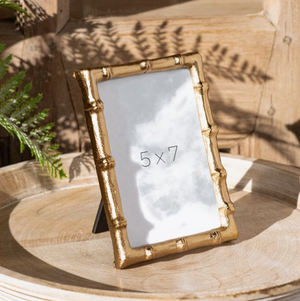Gold Bamboo Style Photo Frame