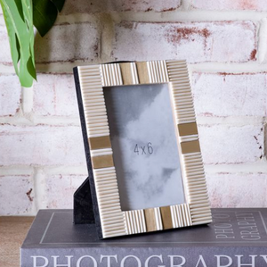 Resin & Brass Photo Frame