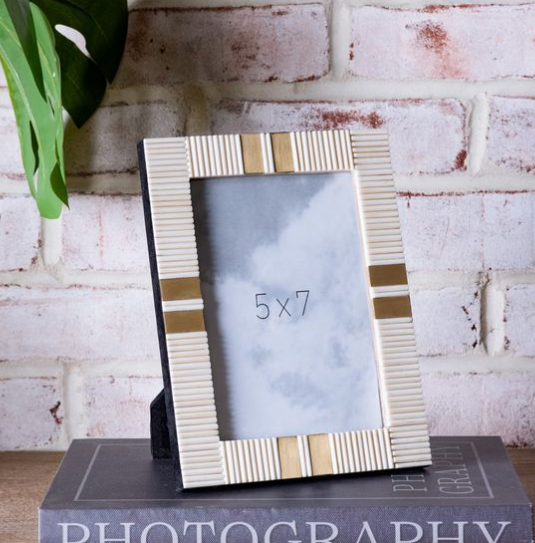 Resin & Brass Photo Frame