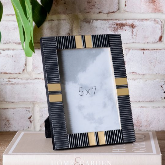 Resin & Brass Photo Frame