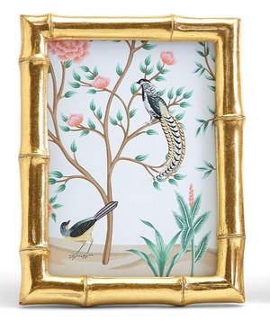 Gold Faux Bamboo Photo Frame