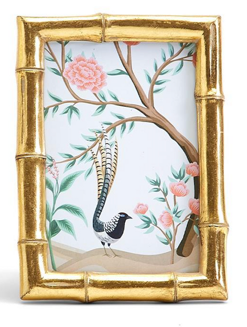 Gold Faux Bamboo Photo Frame