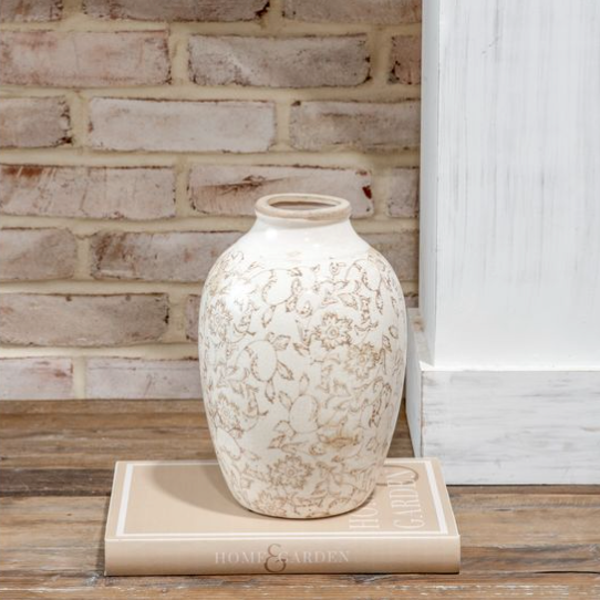 Beige Heirloom Vase