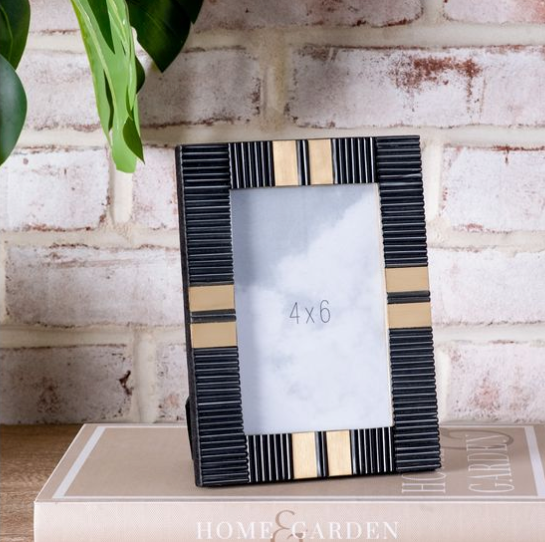 Resin & Brass Photo Frame