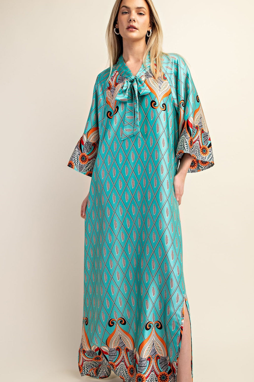 Satin Lounge Maxi Dress