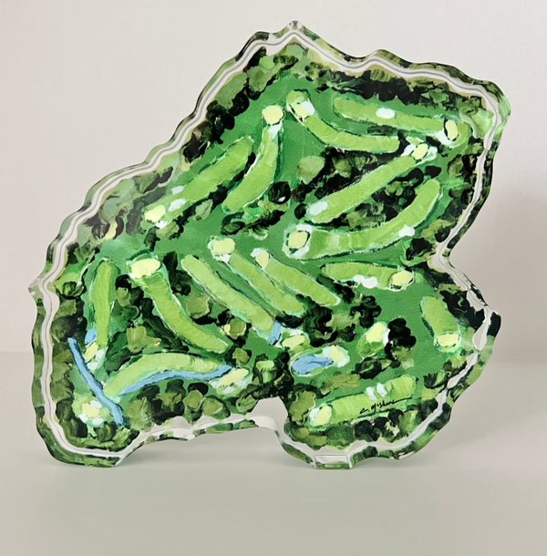 "The Golf Course" acrylic shelfie