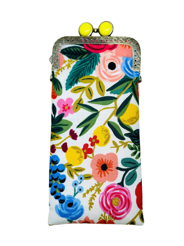 Kiki & Syds Eyeglass Case - Garden Party in Cream