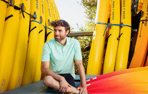 Cutter & Buck Virtue Eco Pique Stripe Recycled Mens Polo