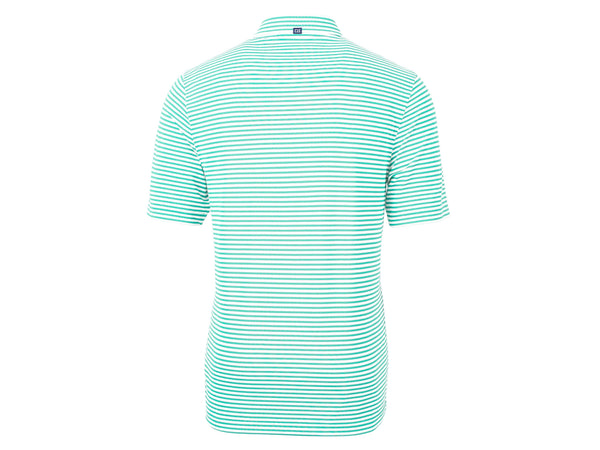 Cutter & Buck Virtue Eco Pique Stripe Recycled Mens Polo