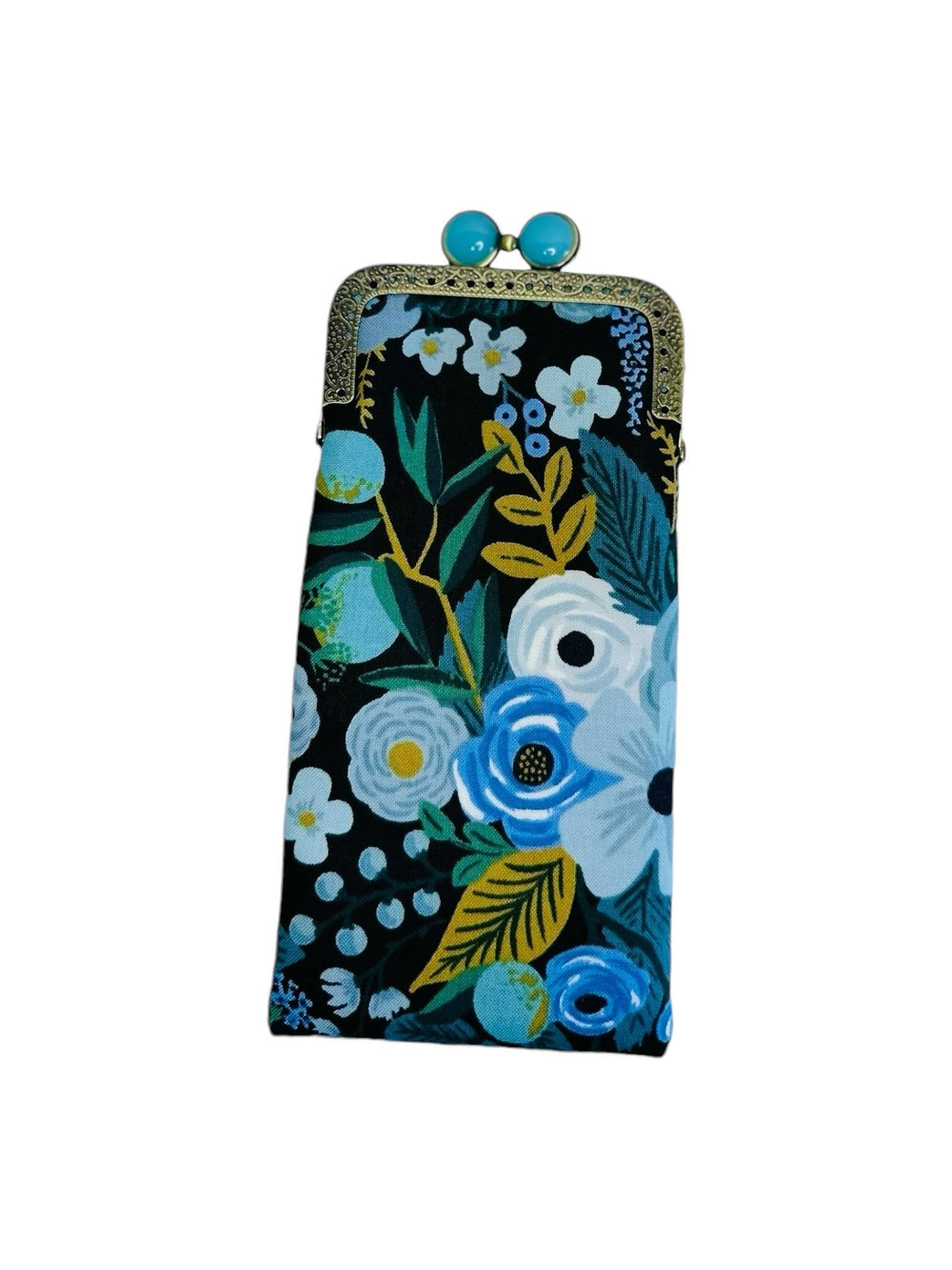 Kiki & Syds Eyeglass Case - Garden Party Blue