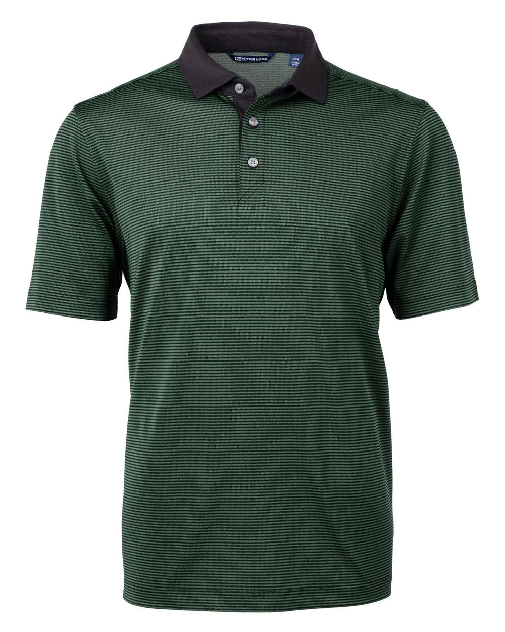 Cutter & Buck Virtue Eco Micro Stripe Recycled Mens Polo