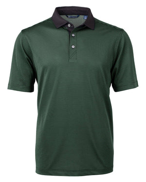 Cutter & Buck Virtue Eco Micro Stripe Recycled Mens Polo