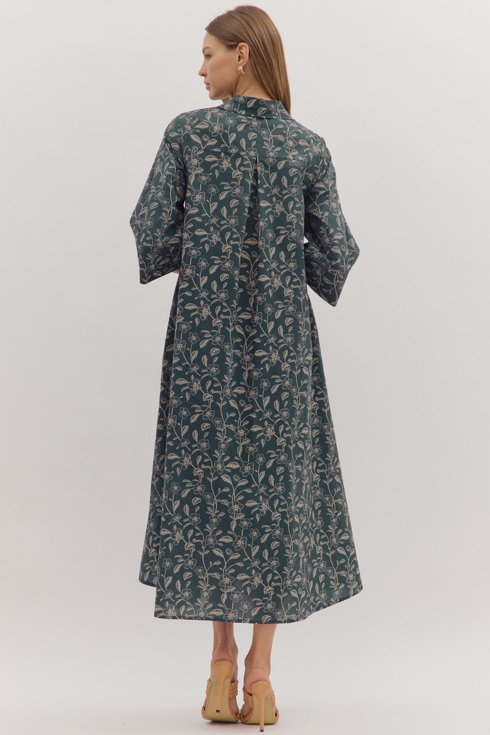 Floral Print Midi Dress