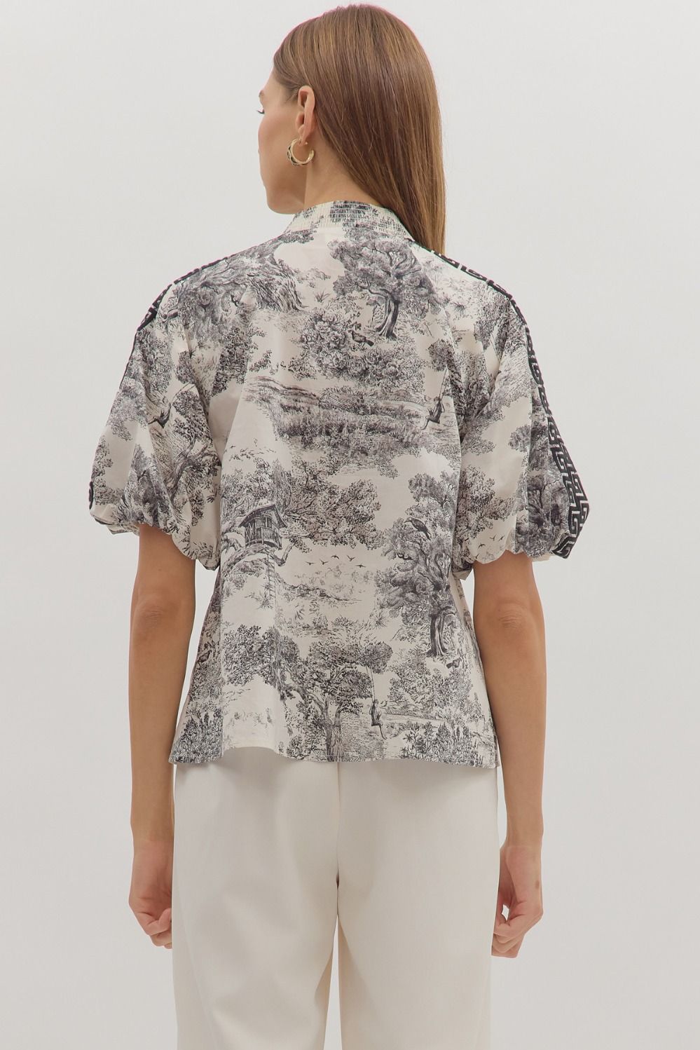 Toile Print Top