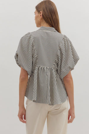 Striped Dolman Sleeve Top