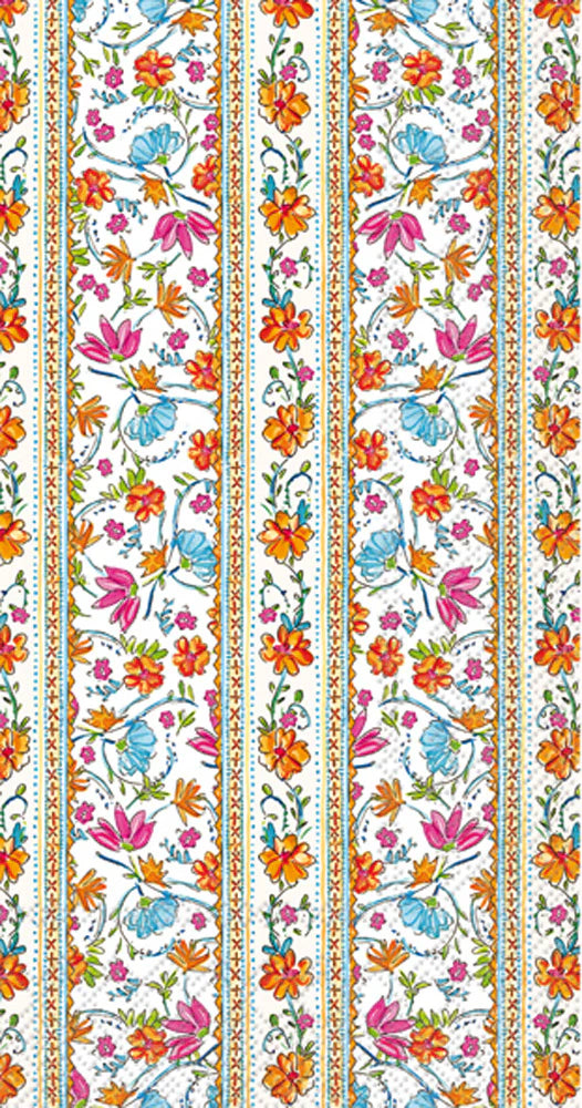 Floral Block Print Guest Towel