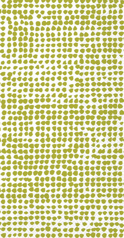 Orkanen Guest Towel White Green