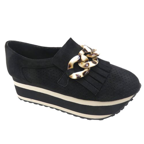 Slip-On Chain Wedge Sneaker
