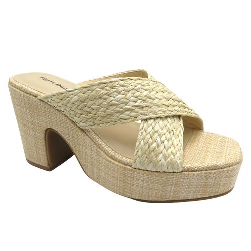 Rattan Platform Wedge Heel