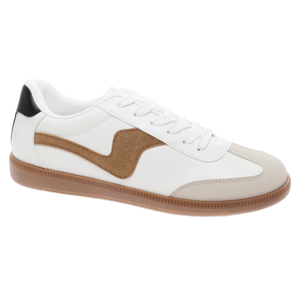 White & Tan Street Sneaker