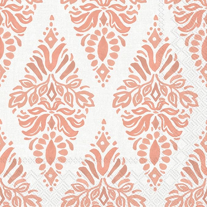 Soft Petals Cocktail Napkin Peach